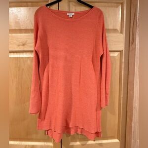 Merona Oversized Coral Knit Top